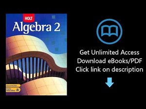 Download Holt Algebra 2: Student Edition 2007 PDF