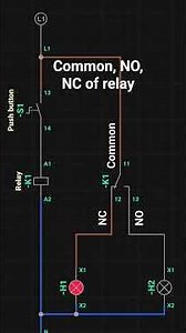 #Common, NO(Normally Open), NC(Normally Close) of a relay.