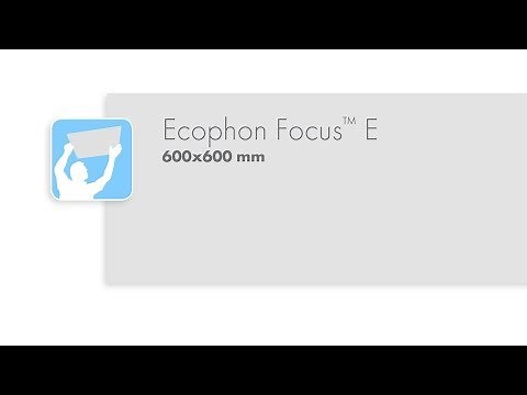 Ecophon Focus™ E 600x600 mm installation