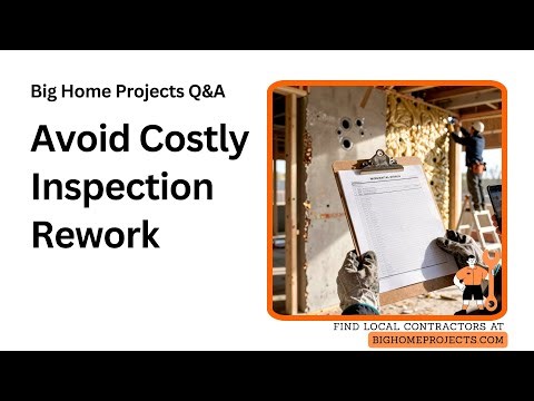 Local Code Pre-Inspection Checklist Saves Rework Cost