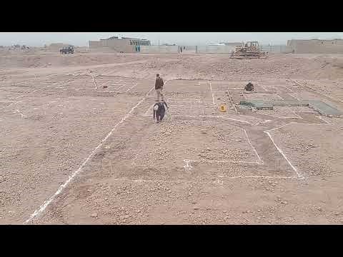 Building Layout and Lean concrete Construction site