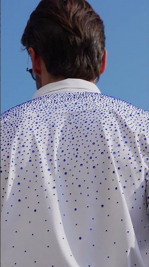 White Rhinestone Men’s Shirt | Luxury Statement Fashion 2025