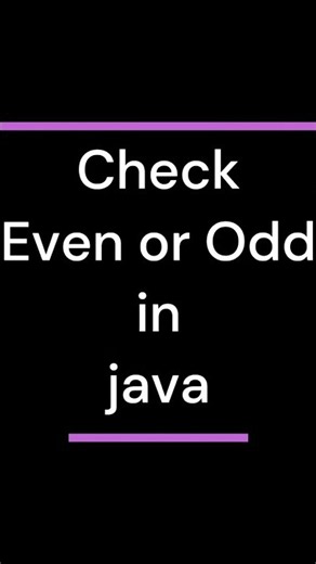 Java for Beginners #31 Check Even or Odd