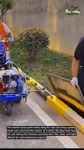 Road Curb Painting Machine – Ultra Fast Border Coloring Tech!