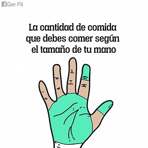 4M views · 10K reactions | La cantidad de comida necesaria esta en tus manos, la falta de control en las porciones es una de las razones que explica el sobrepeso. Siguenos para más videos como este ➡ Ger Fit | Ger Fit | Facebook