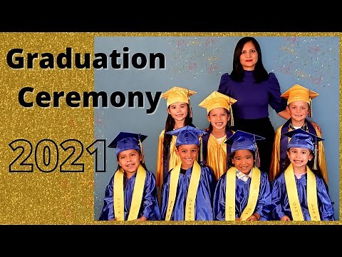 Preschool - Kindergarten Graduation Ceremony Program 2021