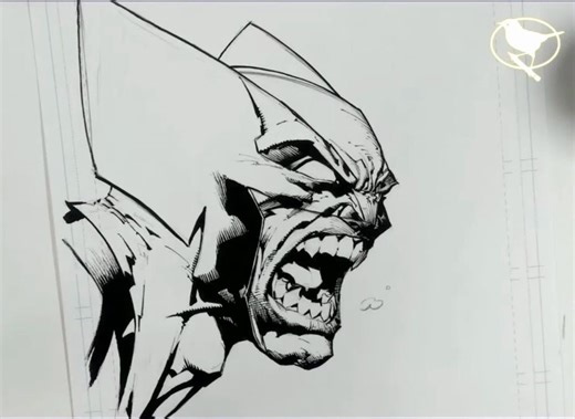 （看油管大佬画画-插画）David Finch-Drawing and Inking with SHAWN CRYSTAL