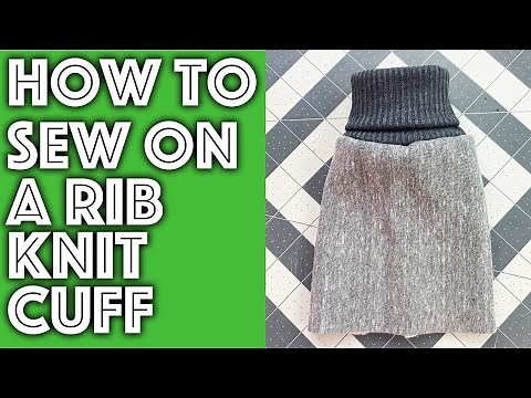 How to Sew Rib Knit Trim Onto Any Cuff | Sew Anastasia