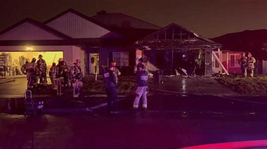 Cedar Rapids fire crews battle Bluebird Drive house fire on Christmas Day