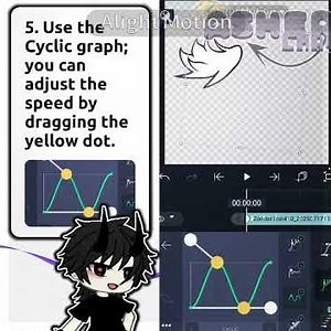 Alight Motion Tutorial On How To Animate a Tail Swing ✨🎬 #gacha #tutorial #animation #dontflop