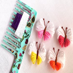 4.2K views · 56 reactions | Handmade Butterfly design with comb | Catchy Embroidery | Facebook