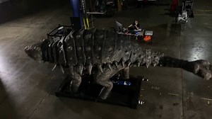 276K views · 7.2K reactions | Not everyone would be as calm as Nick is here with a swinging Anky club meters from his desk. Our Controls System Engineers are true professionals! #dinosaur #creaturedesign | Creature Technology Company | Facebook