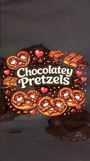 5 Minutes Heart-Melting Chocolate Pretzels So Easy❤️🍫