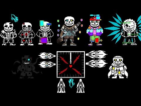 Ink Sans fight 1-2 phase 3 INF HP | Бой с Инк Сансом 1-2 часть 3 INF HP