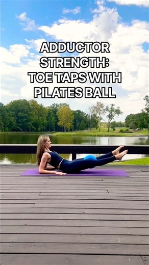 Pilates Ball Toe Taps | Core & Inner Thigh Strength