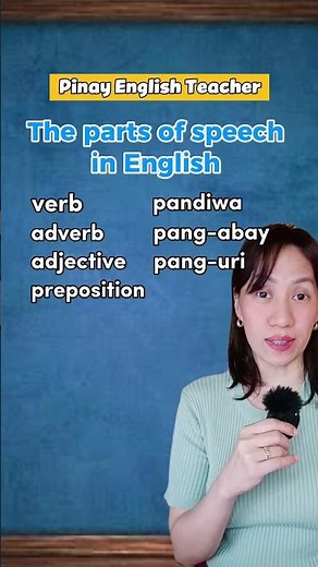 Parts of speech (English-Filipino)
