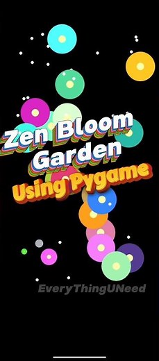 Digital Fidget Toy 🌸 | Pygame Stress Relief Program | Zen Bloom Garden Demo