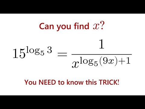 Think You Know Logs? Try This Math Olympiad Log Equation!