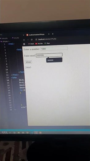 php | Euler project 'self powers' | CodeLearning