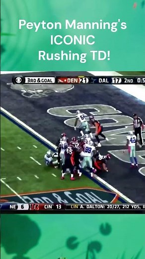 Peyton Manning Fooled the ENTIRE Stadium with this Play! 🤯