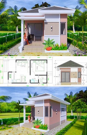 18K views · 56 reactions | Cozy house plan design. Perfect for a small family or individual. #houseplans #homeinspo #architecture #homebuilding #design  #dreamhouse ℂ핋핋핆 | Dream House | Facebook