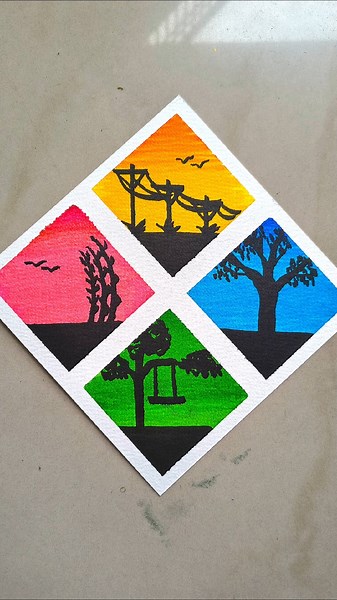 Easy Painting with DOMS brush pen 🤔😱 #shorts #craft #art #drawing #crafts #satisfying