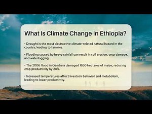 What Is Climate Change In Ethiopia? - Ecosystem Essentials