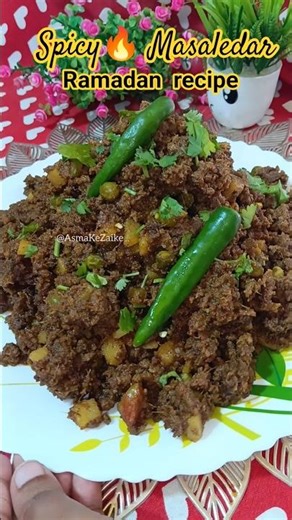 Aloo Matar Keema Recipe | Chatpata Keema Matar Aloo | Ramadan Special#shorts #recipe #mutton #yt