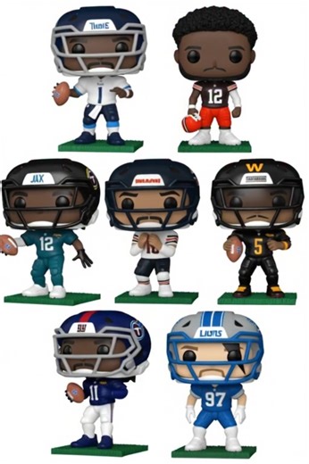 🏈 NFL Funko Pop! Series 15 Complete Set (7). Includes Cam Ward (Tennessee Titans), Shedeur Sanders (Cleveland Browns), Travis Hunter (Jacksonville Jaguars), Caleb Williams (Chicago Bears), Jayden Daniels (Washington Commanders), Malik Nabers (New York Giants), Aidan Hutchinson (Detroit Lions). Each comes individually packaged in a Funko Pop window display box. (PRE-ORDER SHIPS JANUARY) 🎁 https://clarktoys.com/nfl/funko-nfl/funko-nfl-series-15/ | CLARKtoys.com