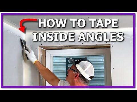 How to Tape AND Coat a Drywall Inside Corner Angle - or Internal #drywallschool #thatkiltedguy