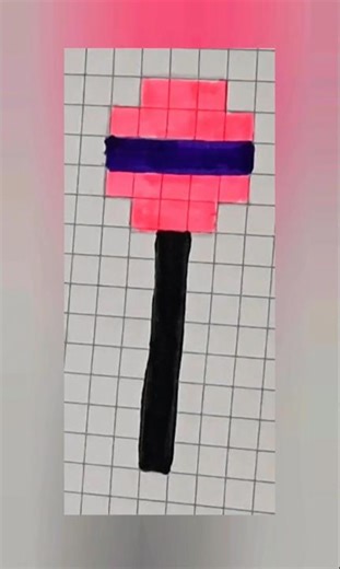 Easy and quick Lollipop Pixel Art 🍭 Quick Graph Sheet Drawing Tutorial | Craft And Paper