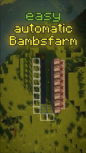EASY Bamboo Farm in Minecraft – Auto-Farm in 60 Seconds! Here’s a simple automatic bamboo farm. #mc