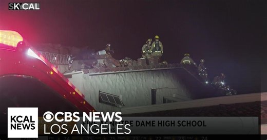 Historic high school in Sherman Oaks goes up in flames