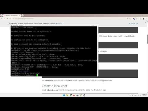 Full Recording of Installing DevStack in a Virtual Machine ver.2026