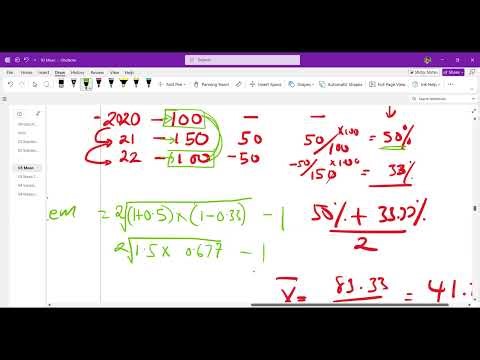 Business Stat Geo Harmonic Mean