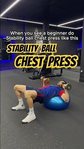 Stability Ball Chest Press