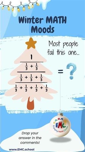 Most People Fail This ❄️ Winter Fraction Puzzle #wintermath #fractionpuzzle