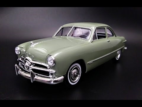 1949 Ford Coupe Flathead V8 1/25 Scale Model Kit Review How To Assemble Paint Dashboard Engine Trim