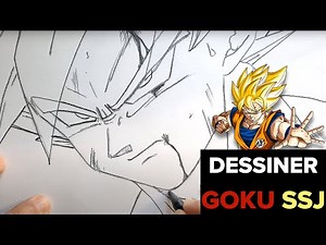 How to draw GOKU SSJ - Dragon Ball Z