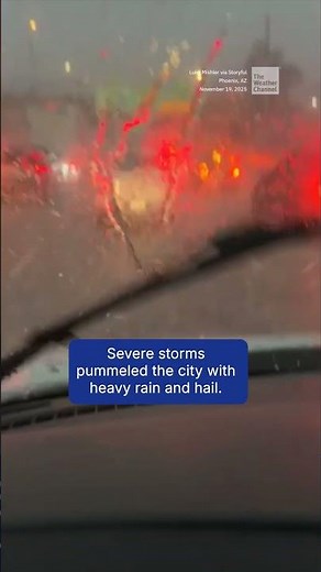 Rain & Hail Cause Chaos In Phoenix