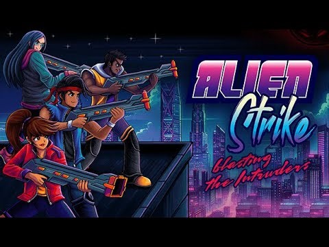 Retro Side Scroller Shooter | Alien Strike: Blasting The Intruders Demo Gameplay