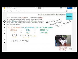 Use Linear Equations to Solve Mixture Problems