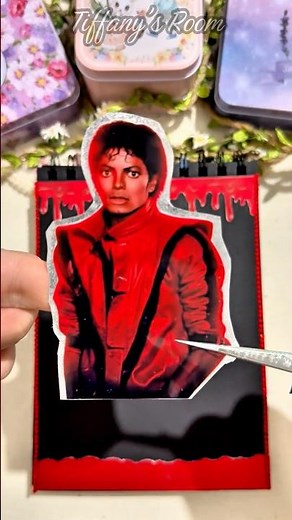 Scrapbooking Michael Jackson Thriller 🧟‍♂️ #journaling #diy #michaeljackson #mj
