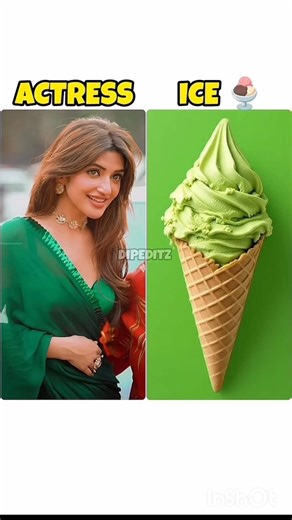 Actress 🆚 Ice cream 🍨 || #shorts #viral #sreeleela