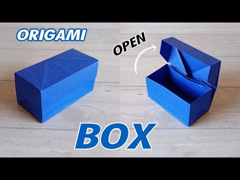 AMAZING BOX ORIGAMI|HOW TO MAKE A OPEN AND CLOSE TYPE PAPER BOX TUTORIAL|STEP BY STEP FOLDING