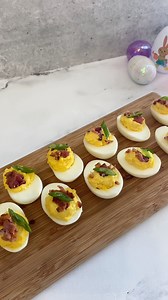 Hop into Easter with a twist! 🥚🐰Celebrate with out iconic Bacon Cheddar Deviled Eggs recipe. 🥓 Here's what you'll need: 🐰6 hardboiled eggs, peeled 🐰¼ cup mayonnaise 🐰1 tsp. mustard, yellow or Dijon 🐰Pinch of salt 🐰½ cup cheddar cheese, shredded 🐰2 slices bacon, cooked & chopped Cut the hardboiled eggs in half and remove the yolk. Set aside the whites. Place yolks, mayonnaise, mustard, salt and cheese in base of SuperSonic Chopper Extra fitted with paddle attachment. Cover and pull cord 