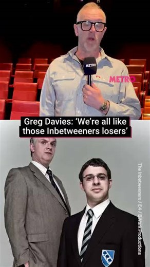 Who does BAFTA host Greg Davies relate to most on The Inbetweeners?