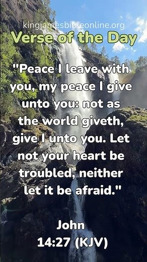 John 14:27 (KJV) - Most Inspiring Bible Verse Revealed!