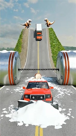 BIG and Small brainrot car VS Lava Lank and Horror roblox Snake