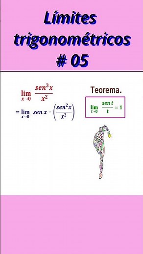 Límites trigonométricos. Trigonometric limits.〖(lim)┬(x→0) 〗⁡〖(〖sen〗^3 x)/( x^2 )〗